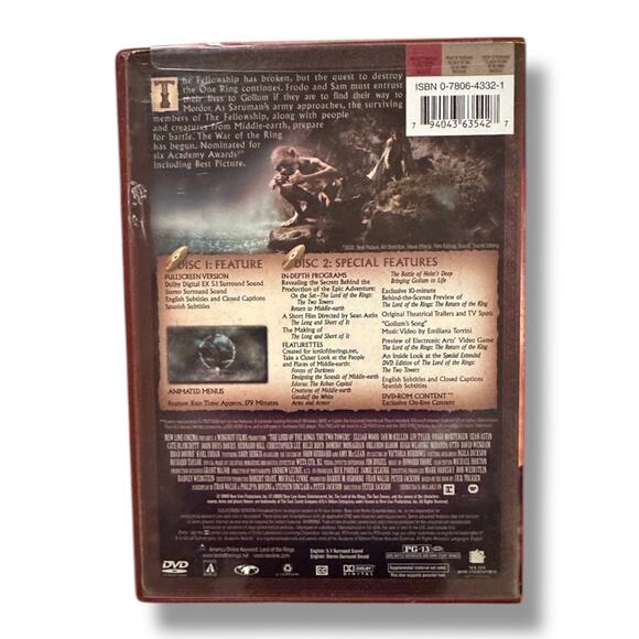 The Lord of the Rings: The Two Towers DVD - Picture 4 of 4